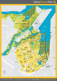 Kort: Sydney Olympic Park