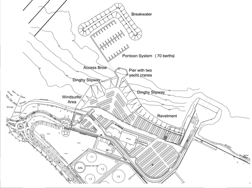 Kort: Weymouth Portland National Sailing Academy