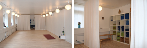 Et roligt og behageligt rum til yoga, foto: Lokale- og Anlægsfonden
