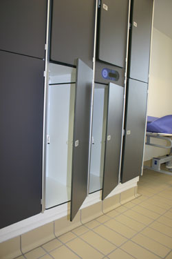 Lockers i forskellig størrelse kan være en god opbevaringsmulighed