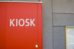 Tydelig visuel markering - her er kiosken, foto: Lokale- og Anlægsfonden