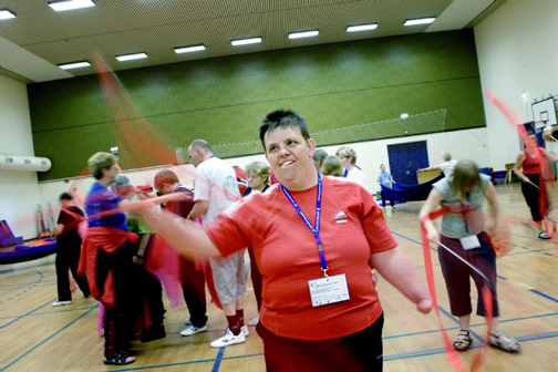 Danse- og gymnastikaktiviteter er for alle. Her et billede fra Special Olympics. Foto: Brian Rasmussen