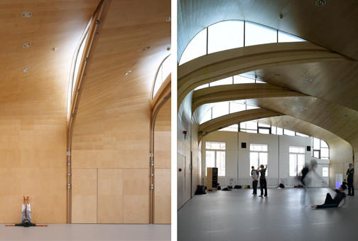 Ovenlys og rumform giver god atmosfære, foto: Peter Cook og Richard Bryant