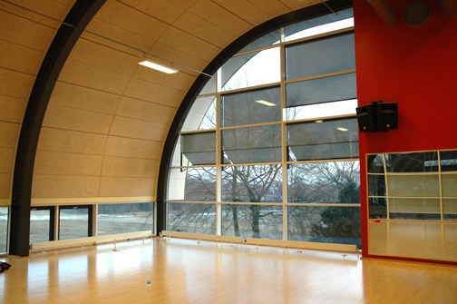 Mulighed for afskærmning i fassaden, foto: Lokale- og Anlægsfonden